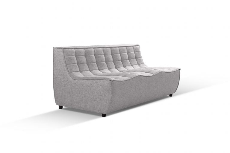 Domus 3 Seater Sofa Upholstered in ‘Domus’ Steel Fabric